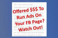 New Facebook Scam: Offered Money To Run Ads On Your Page? Watch Out!