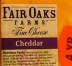 Listeria Confirmed In Fair Oaks Cheese, Recall Issued