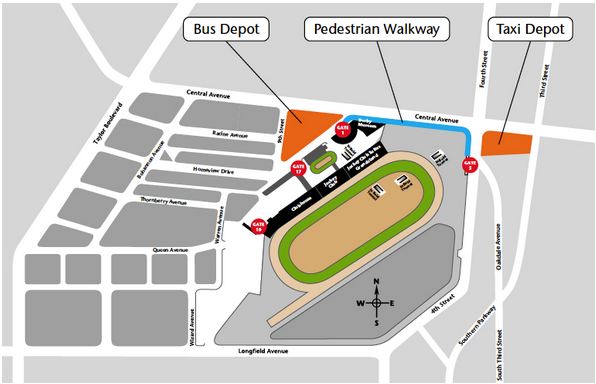 Kentucky Derby 2013 Transportation Map,