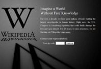Wikipedia Goes Dark