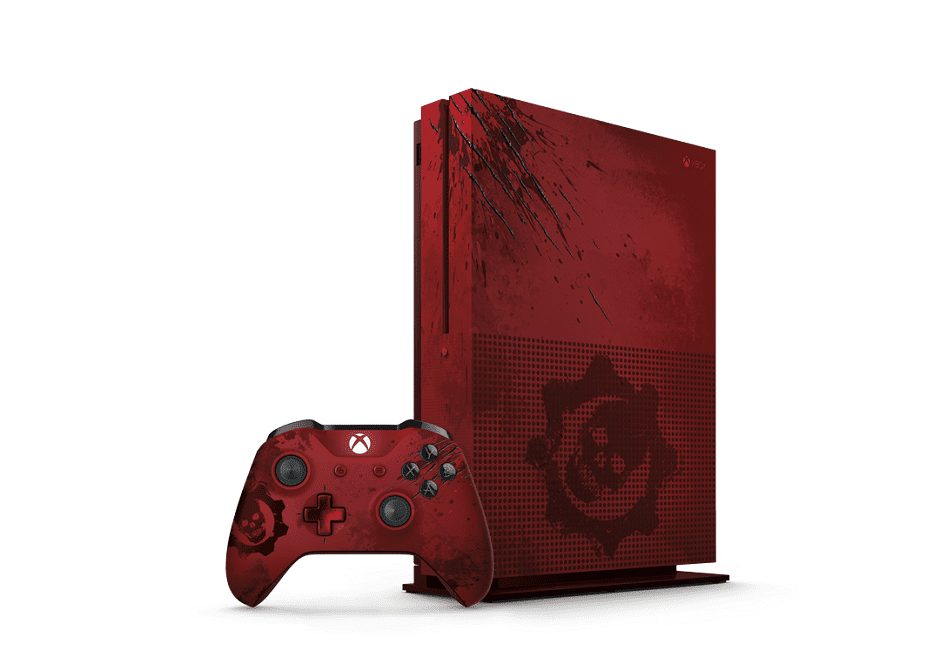 XboxOneS_LECnslCntllr_GoW4Red_Vrt_ANR_RGB_hero