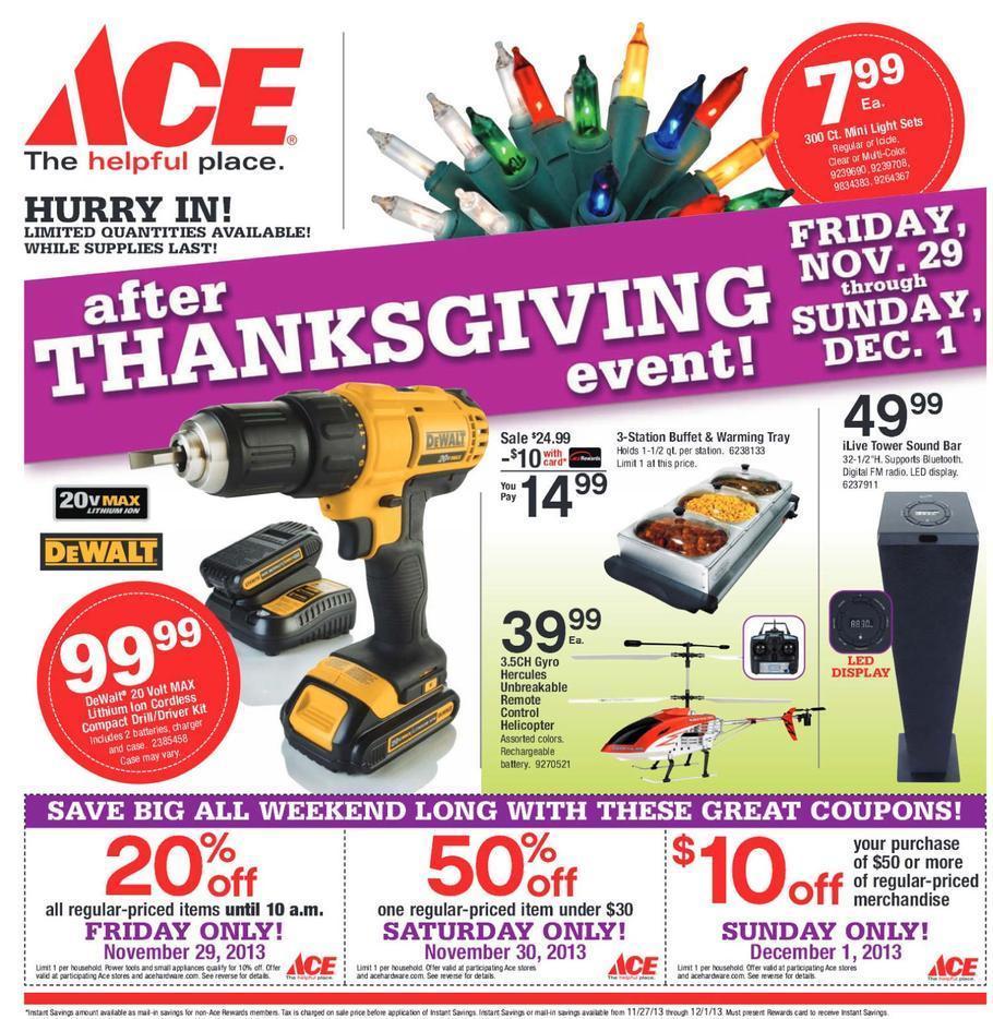 Ace Hardware Black Friday Ad Is Out! Discounts, Coupons 