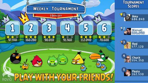Angry Birds Friends - Compete against Facebook Friends