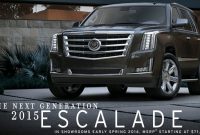 The 2015 Cadillac Escalade | Release Date Timeframe, Price, Features