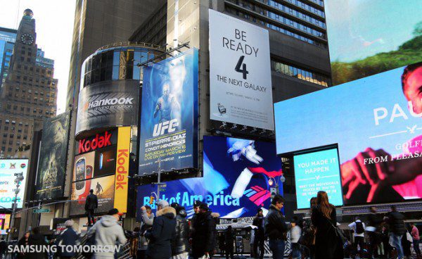 Times Square Galaxy S4 billboards