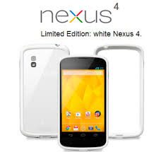 White Nexus 4 now available in US on Google Play